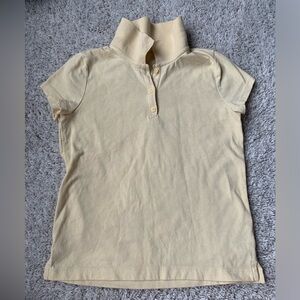 🎆🎇3for$9 Children’s Place short sleeve polo- pale yellow- size M 7/8